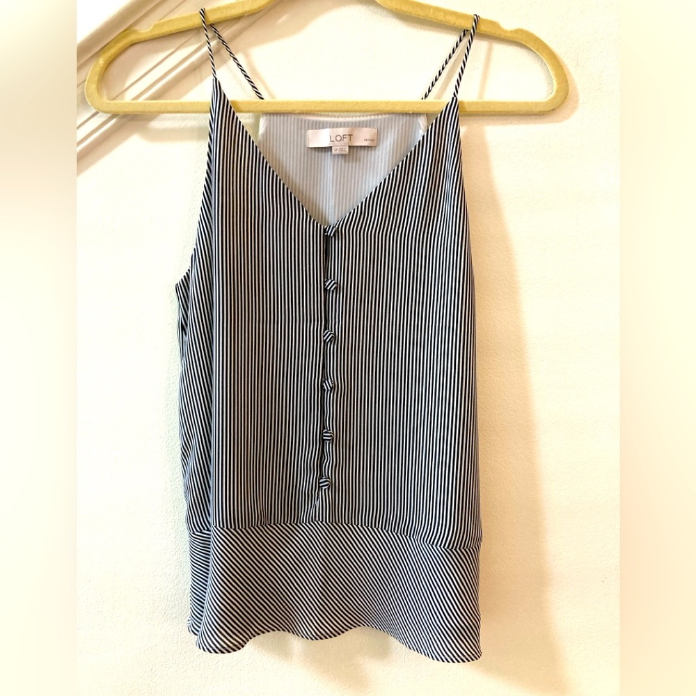 LOFT Striped Cami Small